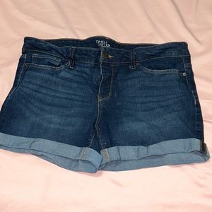 Jeans shorts. Stretchy material. Size 16